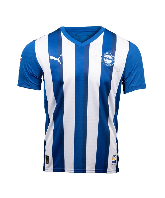 Kinder Alavés 2025/26 Heimtrikot Ohne Sponsor