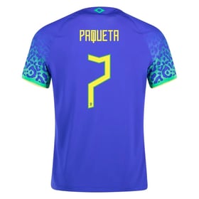 Lucas Paquetá #7 Brasilien Auswärtstrikot Weltmeisterschaft 2022