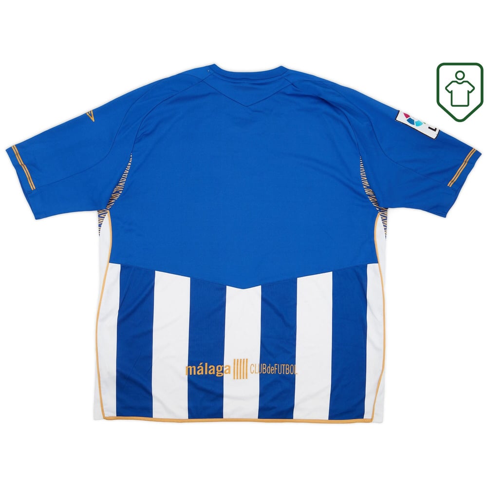 Herren Málaga CF Heim-Retro-Trikot 2007/09