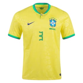 Thiago Silva #3 Brasilien Heimtrikot Weltmeisterschaft 2022