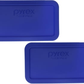 Pyrex 7214-PC 4.8 Cup Cadet Blue Food Storage Replacement Lid (2-Pack) - Made in USA