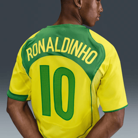 Kinder Brasilien 2004 T90 Remake Trikot Ronaldinho Nr. 10