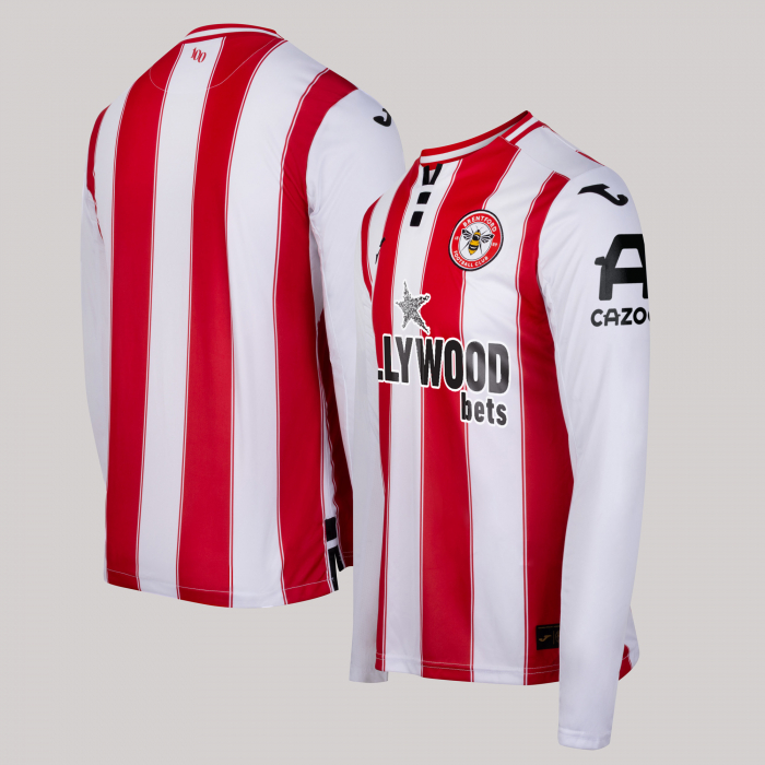 Men's Brentford 2025/26 Home Long Sleeve Shirt