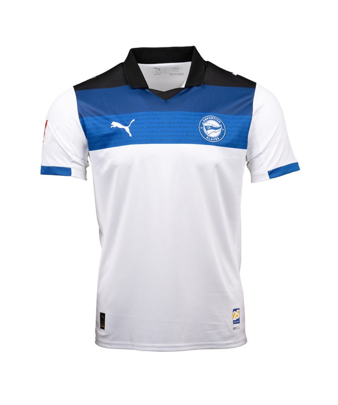 Kinder Alavés 2025/26 Auswärtstrikot Ohne Sponsor