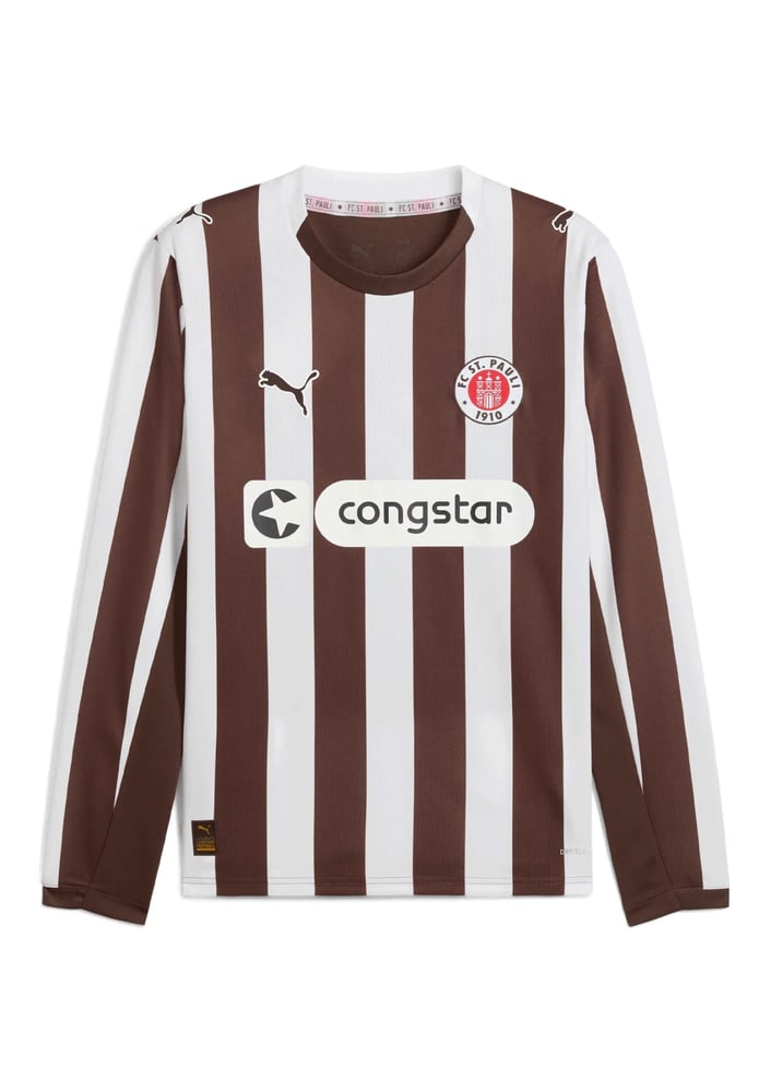Damen FC St. Pauli 2025/26 Heimtrikot mit langen Ärmeln