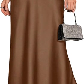 Women's Satin Maxi Skirts Going Out Outfits High Waisted Flowy A Line Silk Brunch Elegant Festival Long Skirt