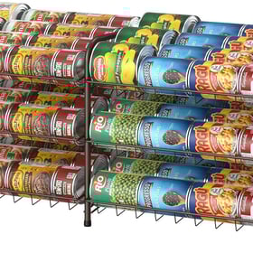 NANANARDOSO Can Organizer for Pantry, 3 Tier Can Dispenser Rack Holds up to 72 Cans, Can Storage Organizer Holder for Canned Food Storage Kitchen Cabinets or Pantry Shelf Countertop, Brown