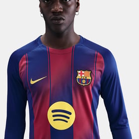 Men's FC Barcelona 2025/26 Home Long Sleeve UCL Shirt