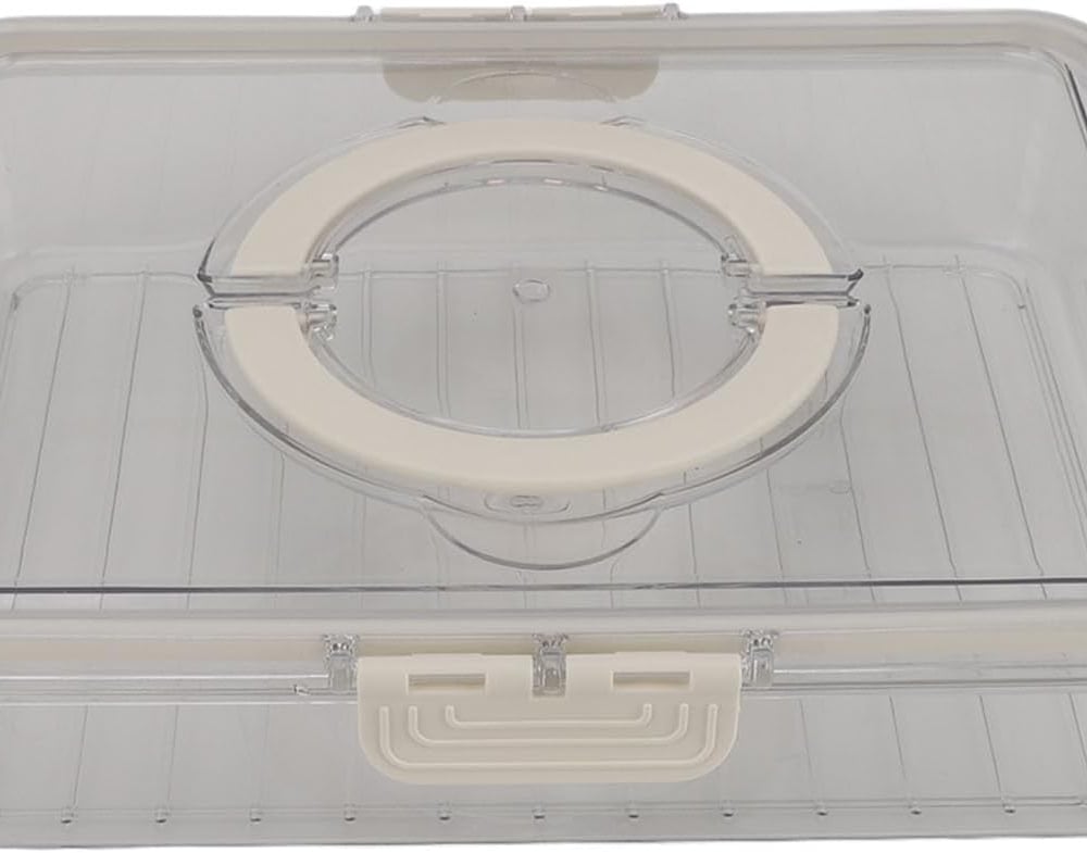 Food Storage Container, Vegetables Fruit Containers Prevents Deformation Space Saving PET for Kitchens (Outer Box)