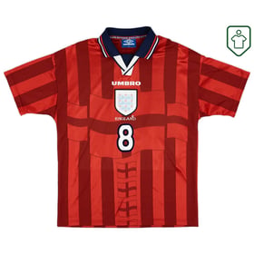 Männer England 1997/99 Auswärts Retro Shirt Gascoigne #8