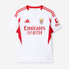 Kinder SL Benfica 2025/26 Auswärtstrikot - Weiß