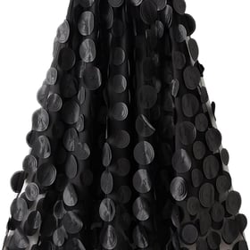 Tulle Skirt Women 3D Polka Dot Elastic Waist Mesh Flowy A-Line Midi Skirts Wedding Halloween Party Outfit