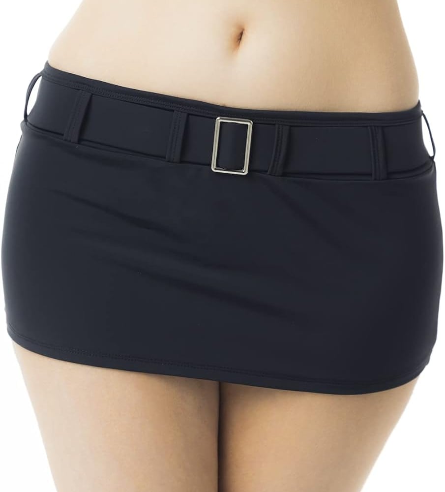 Low Rise, Stretchy, Belted Mini Skirt, Flirty and Fun, Mini Skirts for Women, Women's Low Rise Micro Mini Skirt