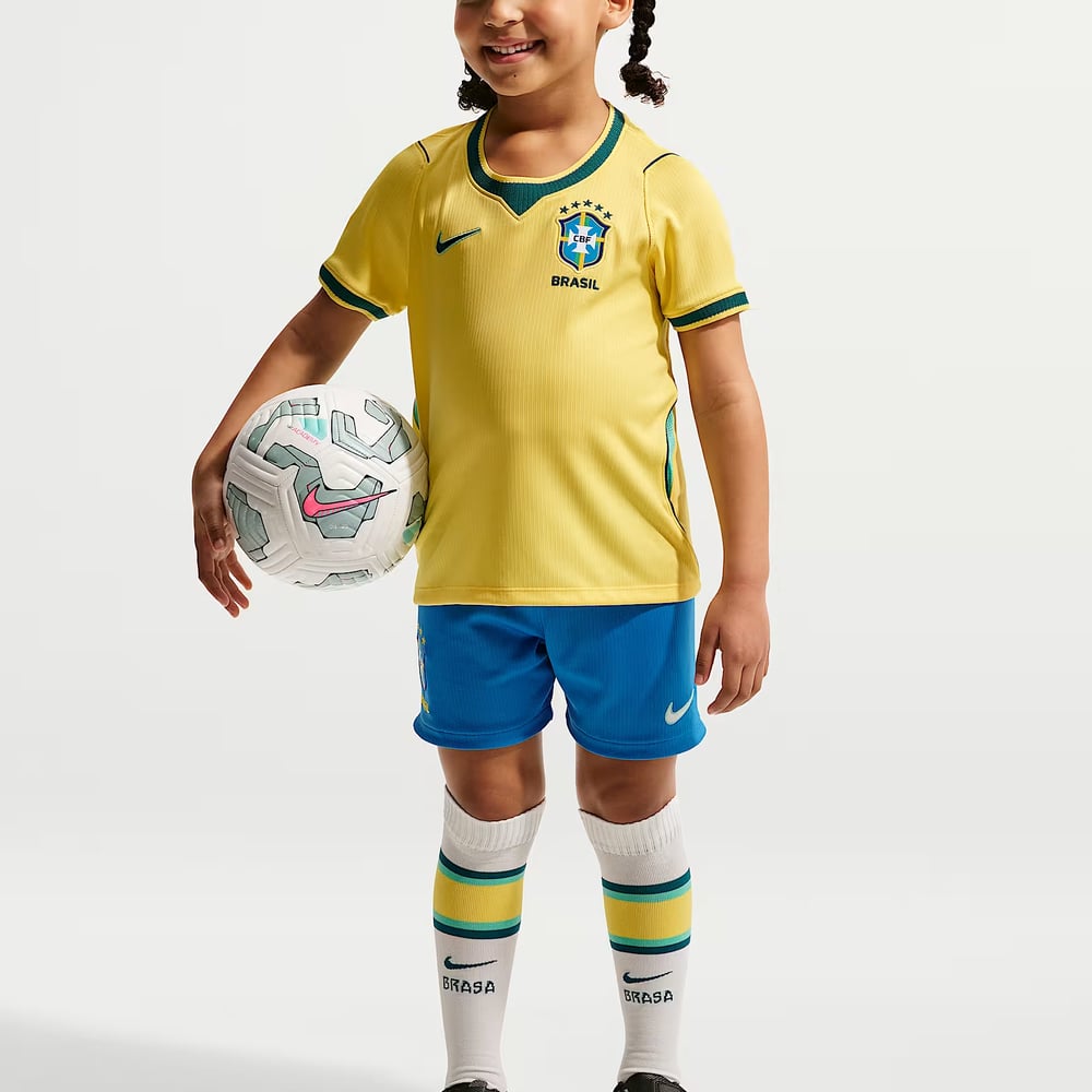 WM 2026 Brasilien Heimtrikot-Set für Kinder