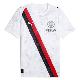 Herren Manchester City 2025/26 KidSuper Trikot - Weiß