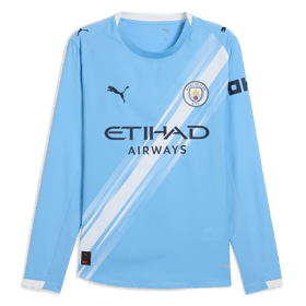 Men's Manchester City 2025/26 Home Long Sleeve Shirt