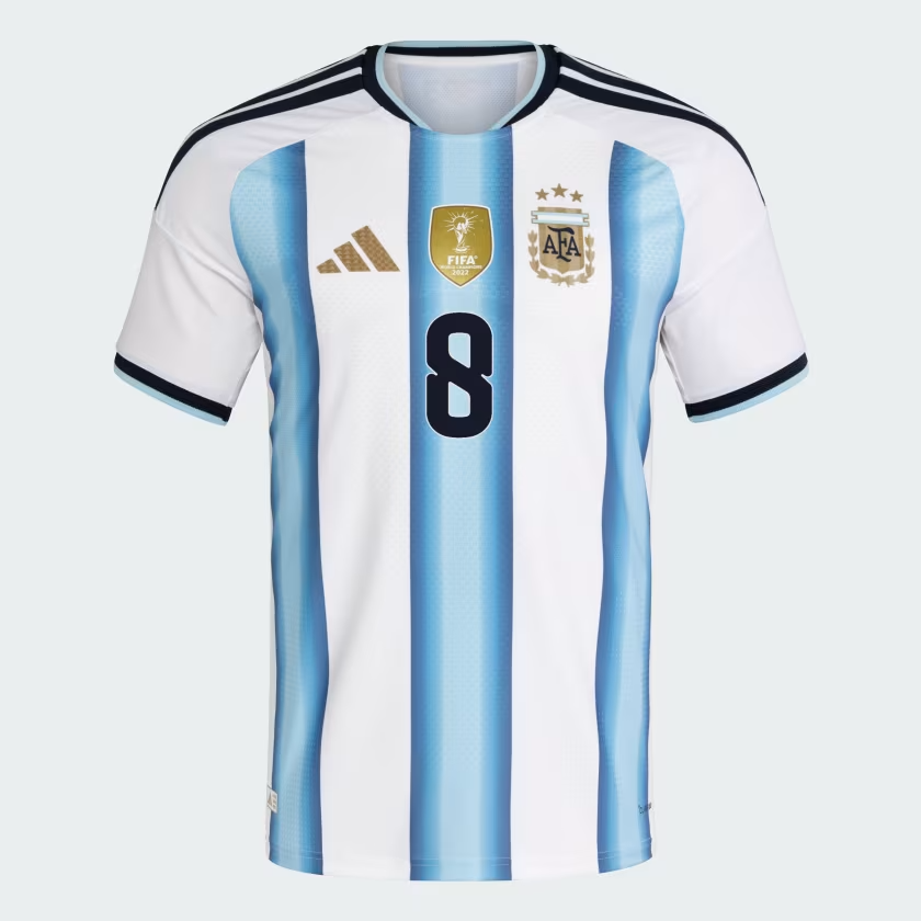 Kid's Argentina 2026 Home Authentic World Cup Shirt E. FERNÁNDEZ #8