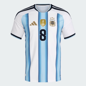 Kid's Argentina 2026 Home Authentic World Cup Shirt E. FERNÁNDEZ #8