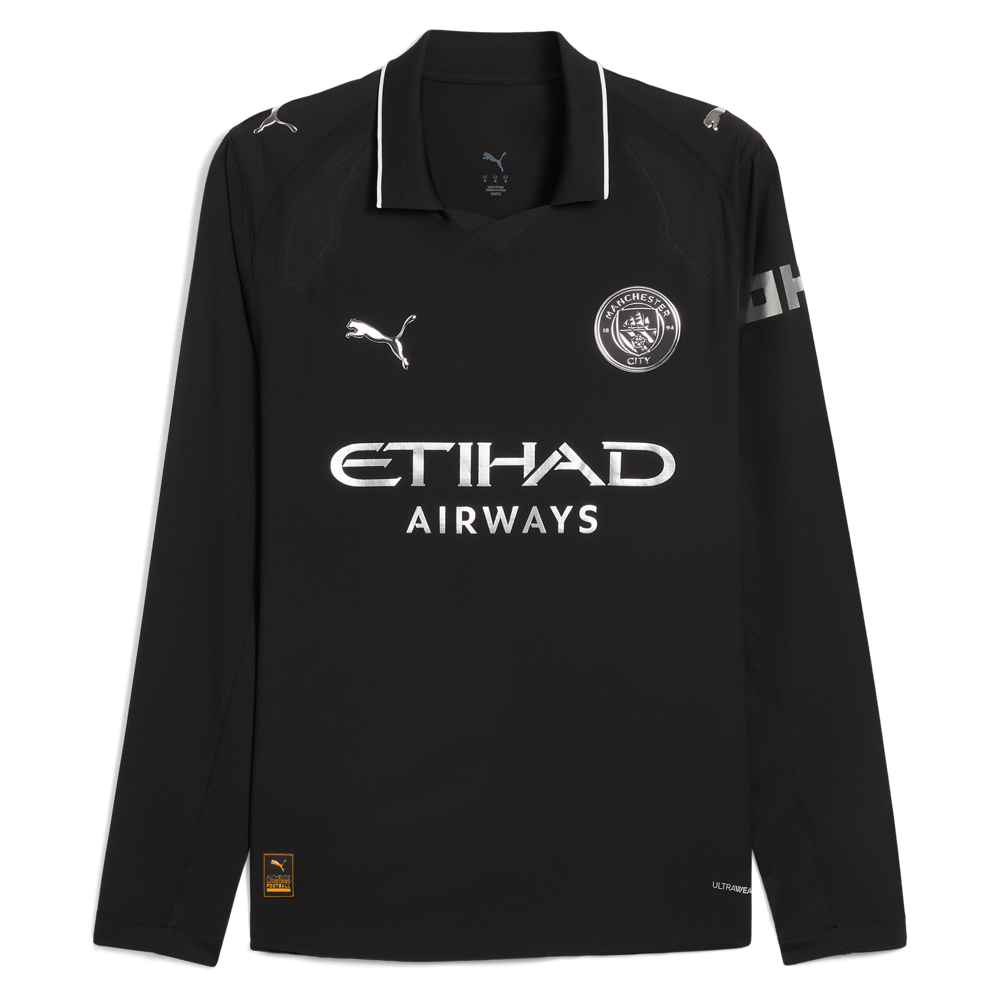 Kinder Manchester City 2025/26 Auswärtstrikot Langarm