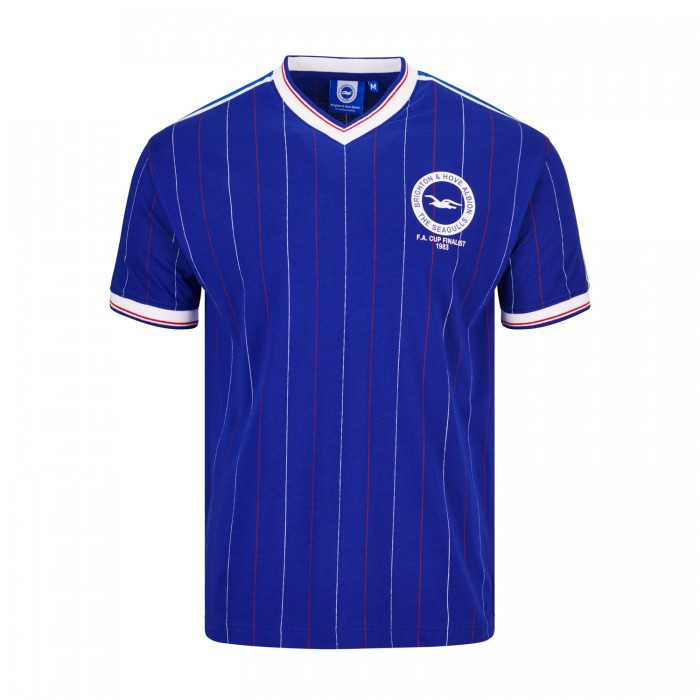 Kinder Brighton & Hove Albion 1983 Heim Retro FA Cup Finalisten Trikot