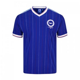 Kinder Brighton & Hove Albion 1983 Heim Retro FA Cup Finalisten Trikot