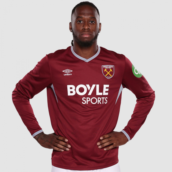 Kinderlangarmtrikot West Ham United Heim 2025/26
