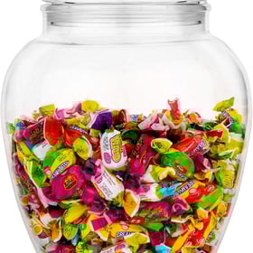 Modern Innovations 128-Ounce Candy & Cookie Jar with Lid, 1 Gallon Premium Acrylic Clear Apothecary Jar, Wedding & Home Décor Centerpiece, Decorative Kitchen Storage Jar, Bathroom Organization