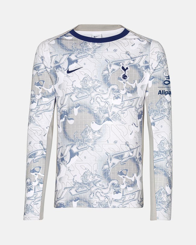 Damen Tottenham Hotspur 2025/26 Heim Langarm Aufwärmtrikot