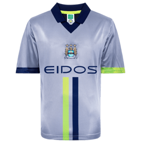 Kinder Manchester City 2000 Auswärts Retro Trikot
