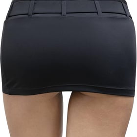 Low Rise, Stretchy, Belted Mini Skirt, Flirty and Fun, Mini Skirts for Women, Women's Low Rise Micro Mini Skirt