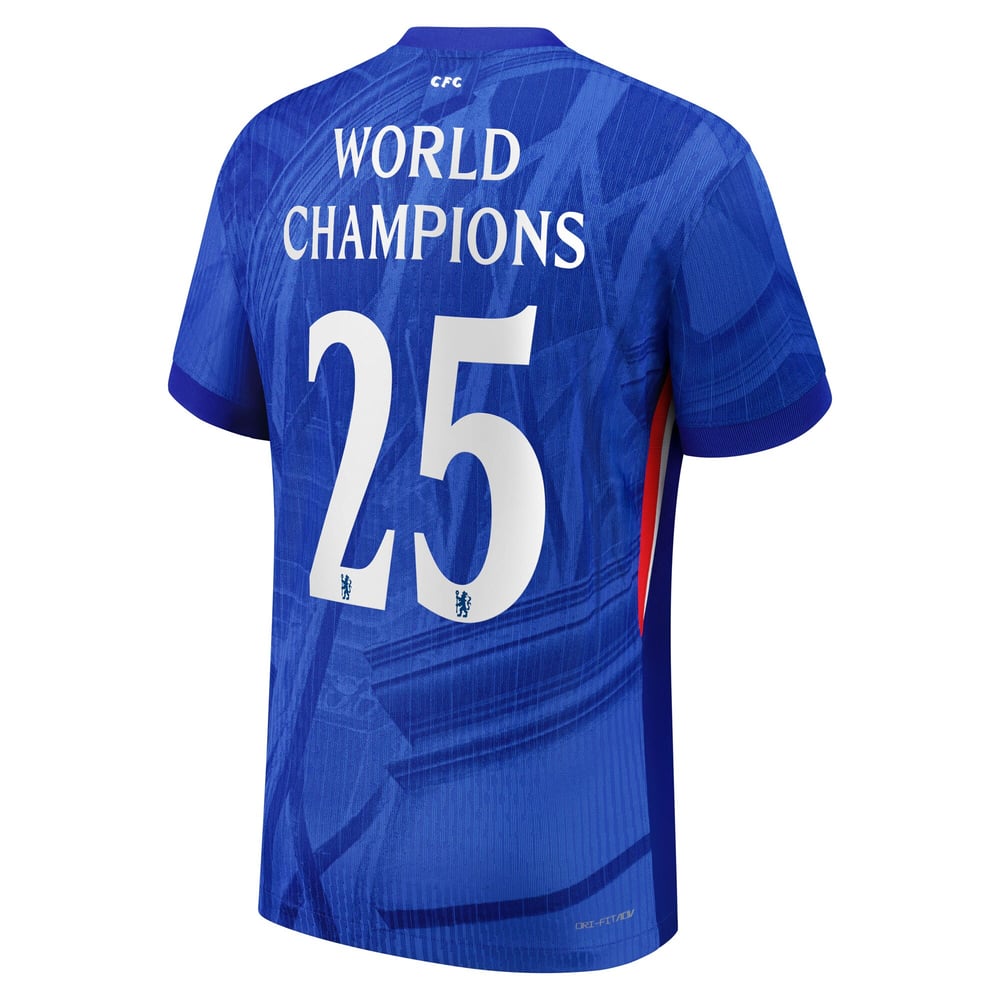 Kinder Chelsea 2025/26 Heimtrikot Weltmeister Nr. 25