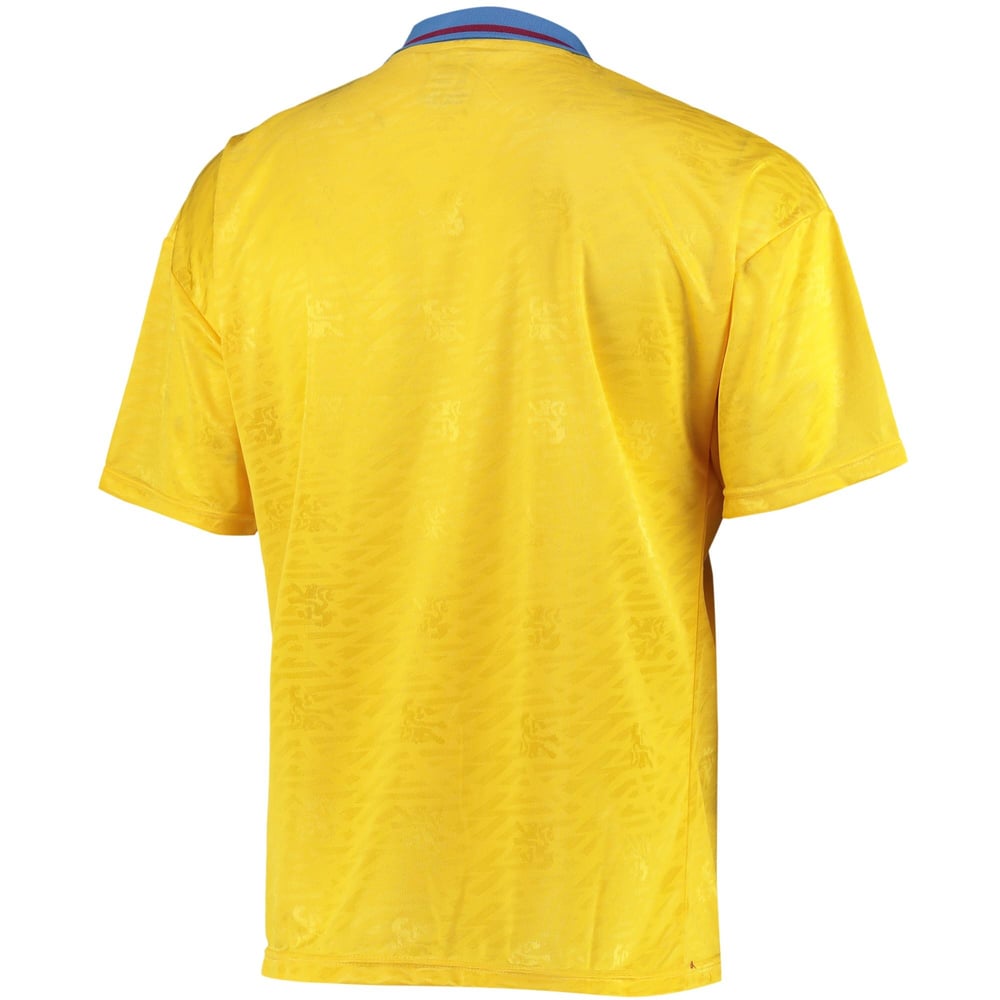 Kinder Aston Villa 1990 Retro Trikot - Gelb