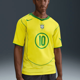 Kinder Brasilien 2004 T90 Remake Trikot Ronaldinho Nr. 10
