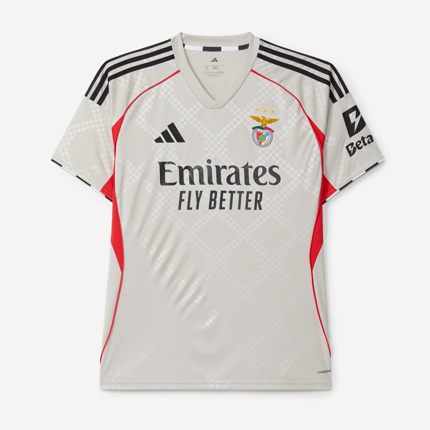 Kinder SL Benfica 2025/26 Auswärtstrikot - Beige