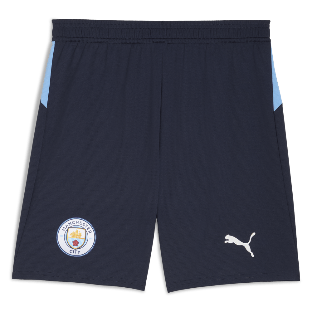 Kid's Manchester City 2025/26 Home Shorts - Black