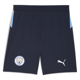 Kid's Manchester City 2025/26 Home Shorts - Black