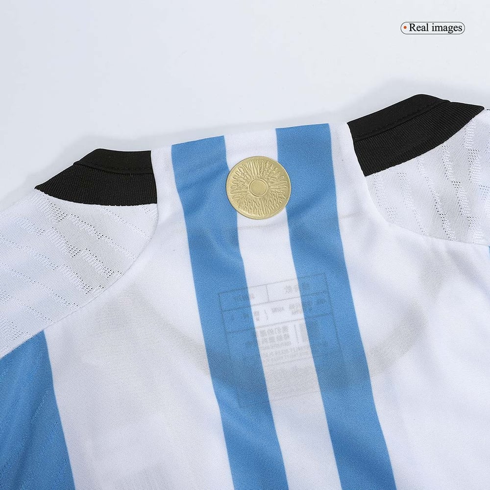 Argentinien 3 Stars Spielerversion Heimtrikot Weltmeisterschaft 2022