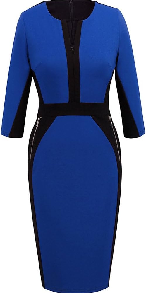 Women's Stretch Tunic Pencil Sheath Dress U837