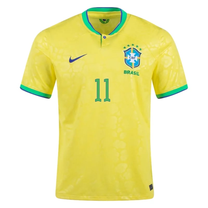 Philippe Coutinho #11 Brasilien Heimtrikot Weltmeisterschaft 2022