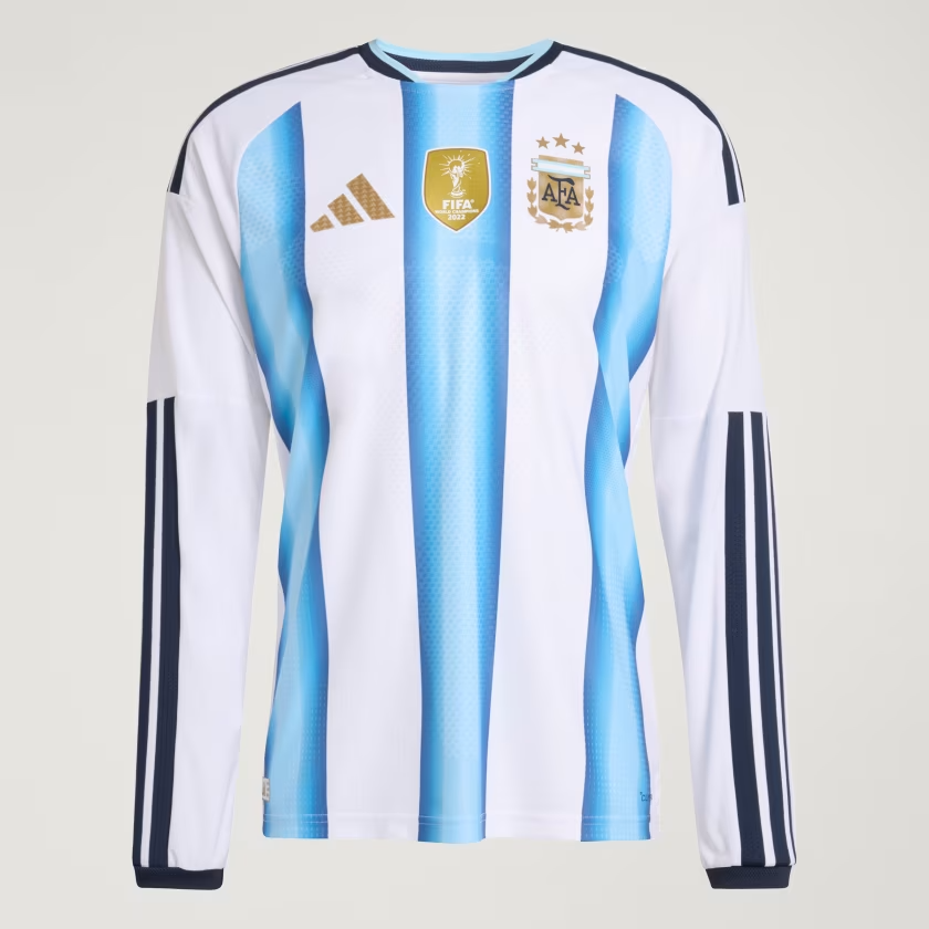 Herren Argentinien 2026 Heim Authentisches WM-Langarmtrikot