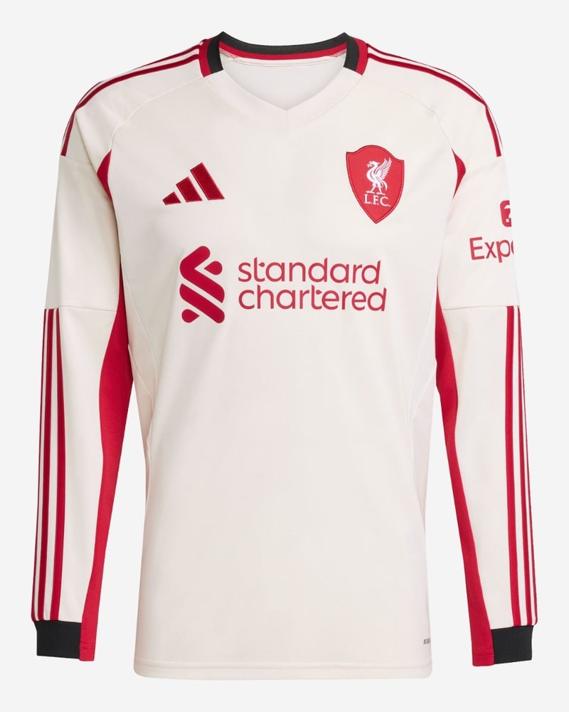 Herren Liverpool 2025/26 Auswärtstrikot Langarm