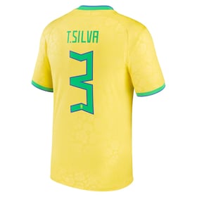 Kid's T.SILVA Brazil 2022/23 Home Shirt