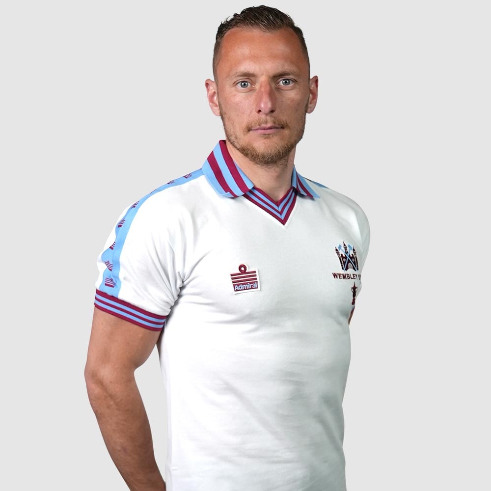 Kinder West Ham United 1980 Retro FA Cup Final Admiral Trikot