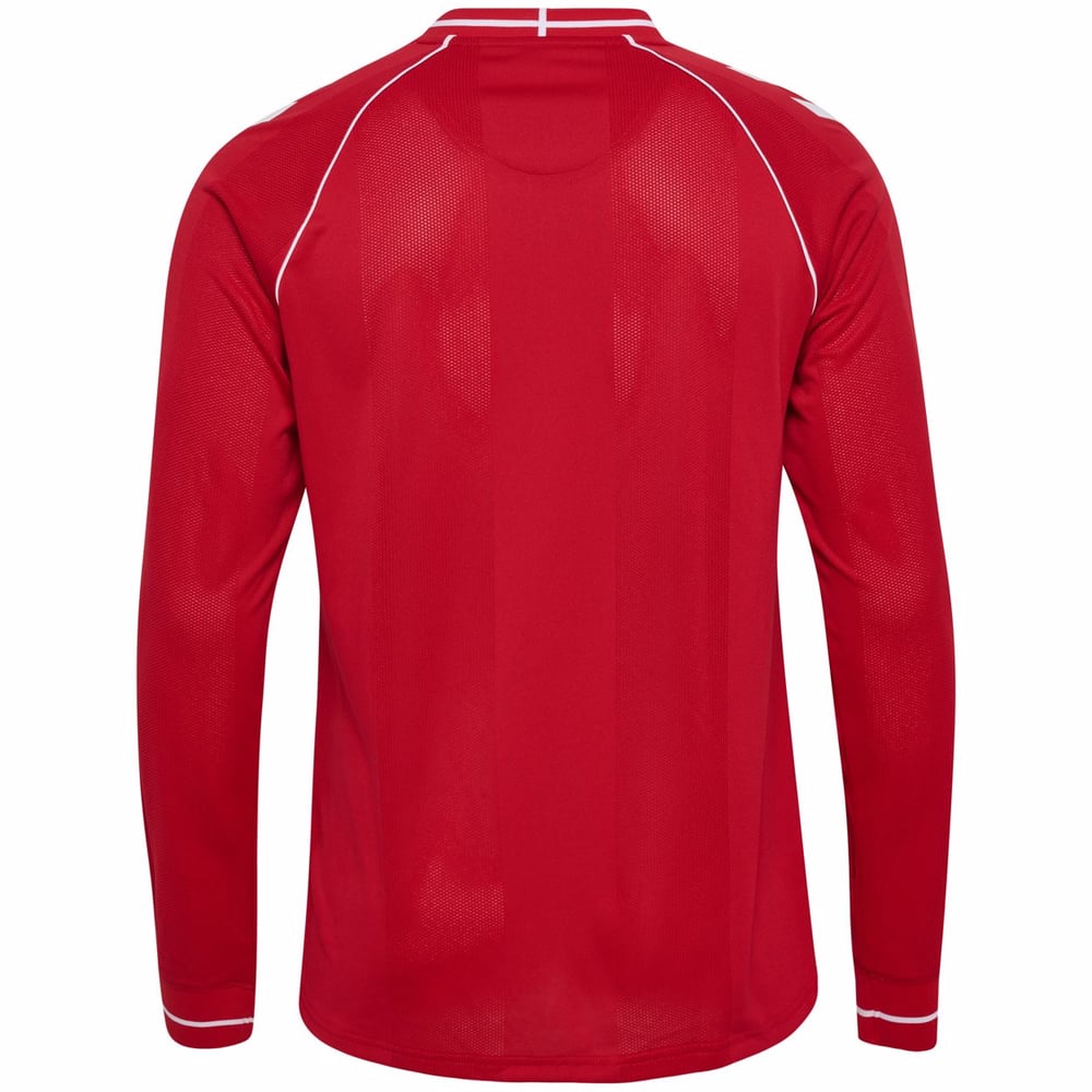 Men's Denmark 2026 Home World Cup Long Sleeve Shirt