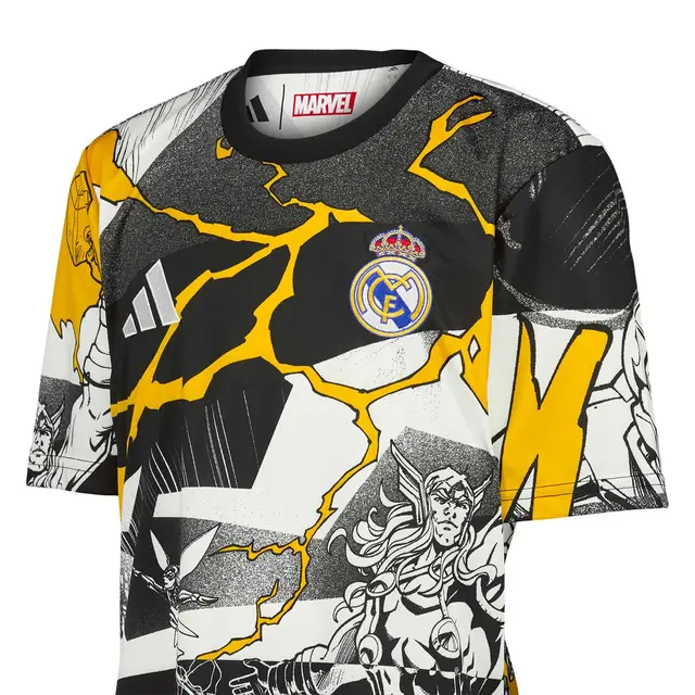 Kid's Real Madrid 2025/26 Third Marvel Warm Up Shirt