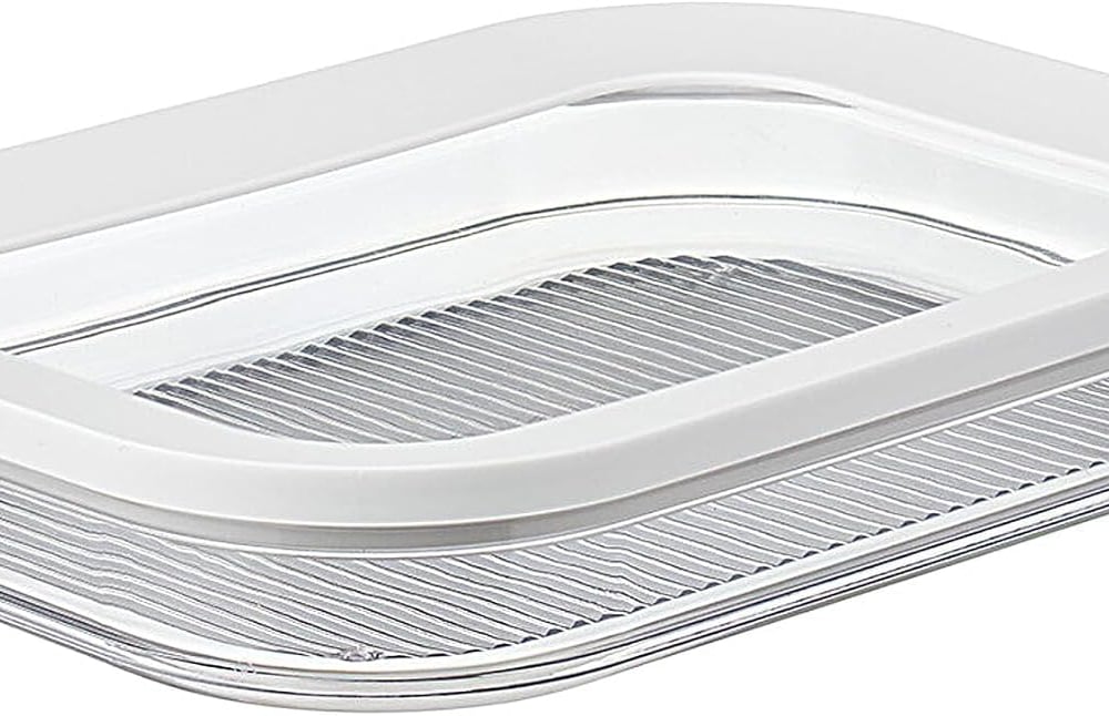 Mepal Modula Rounded Food Storage Box with Lid | Ideal for Cold Cuts, Cheese, and More | Stackable Design | Transparent Framed Lid | BPA-Free, Nordic White (18.6oz/550ml)