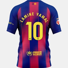 Herren FC Barcelona x Ed Sheeran 2025/26 Heimtrikot – LAMINE YAMAL #10