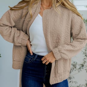 Bomber Jackets for Women Spring Fashion 2026 Cute Jacquard Coats Lightweight Zip Up Jackets Dressy Casual