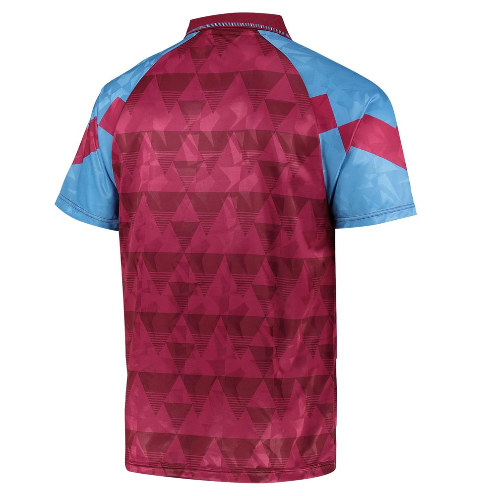 Kinder Aston Villa 1990 Retro Trikot - Rot