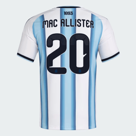 Herren Argentinien 2026 Heim Authentisches WM-Trikot MAC ALLISTER #20